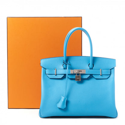 Hermes Epsom Birkin 30 Bleu Du Nord 30 of 31