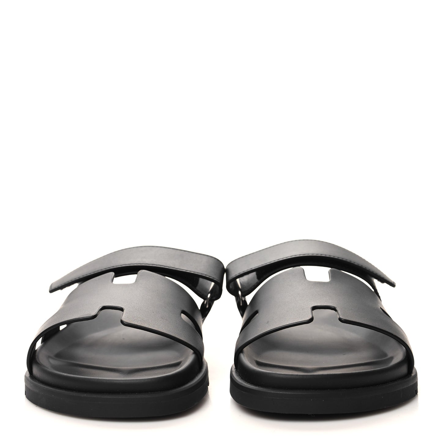 Calfskin Womens Chypre Sandals 40.5 Black