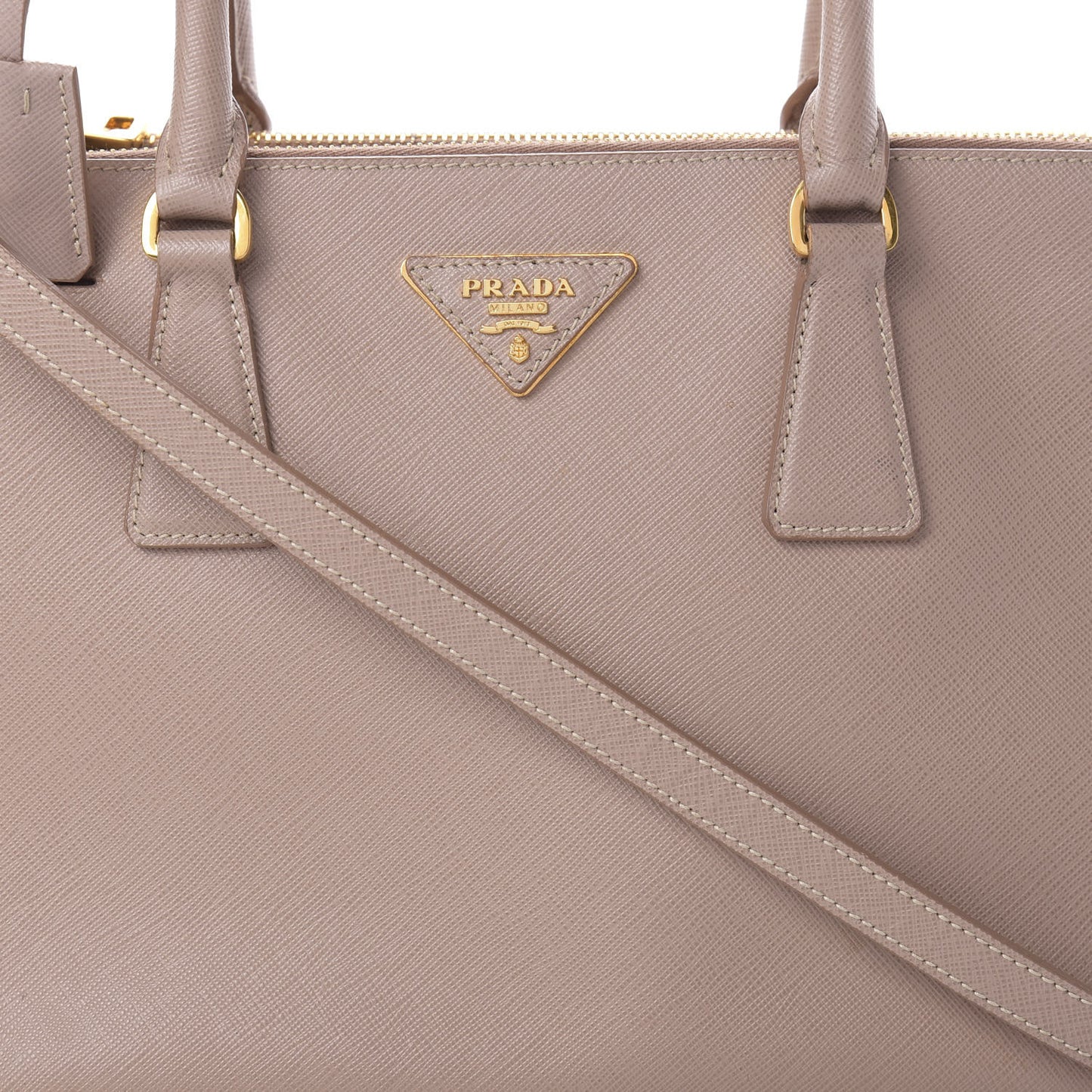 Saffiano Small Galleria Double Zip Tote Cammeo
