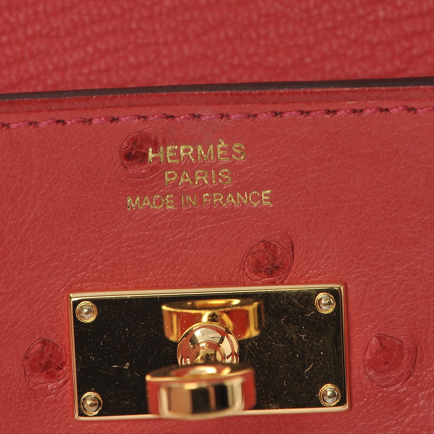 Hermes Ostrich Kelly Longue Wallet Bougainvillea 14 of 23