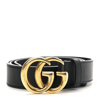 Gucci Calfskin Double G 30mm Belt 85 34 Black 1 of 3