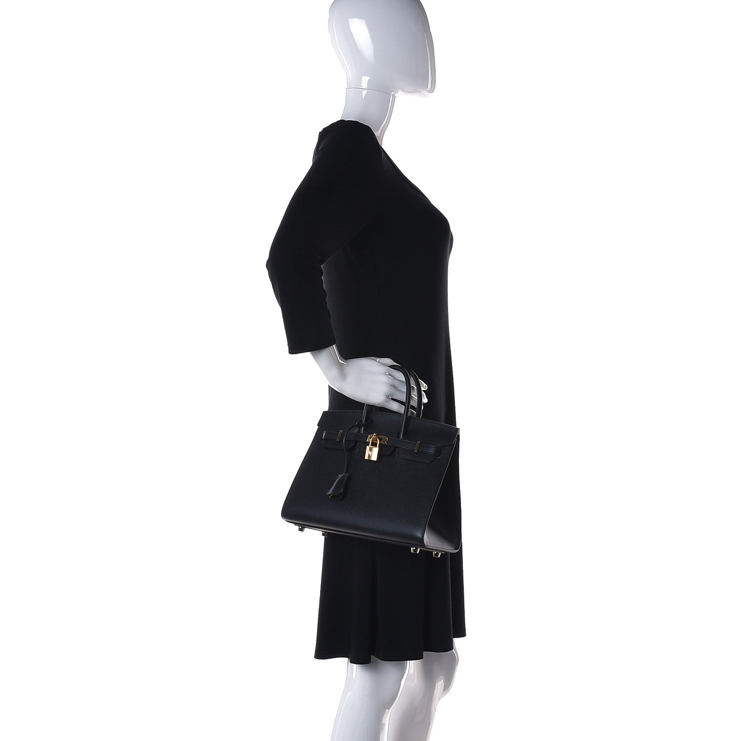 Epsom Birkin Sellier 25 Black