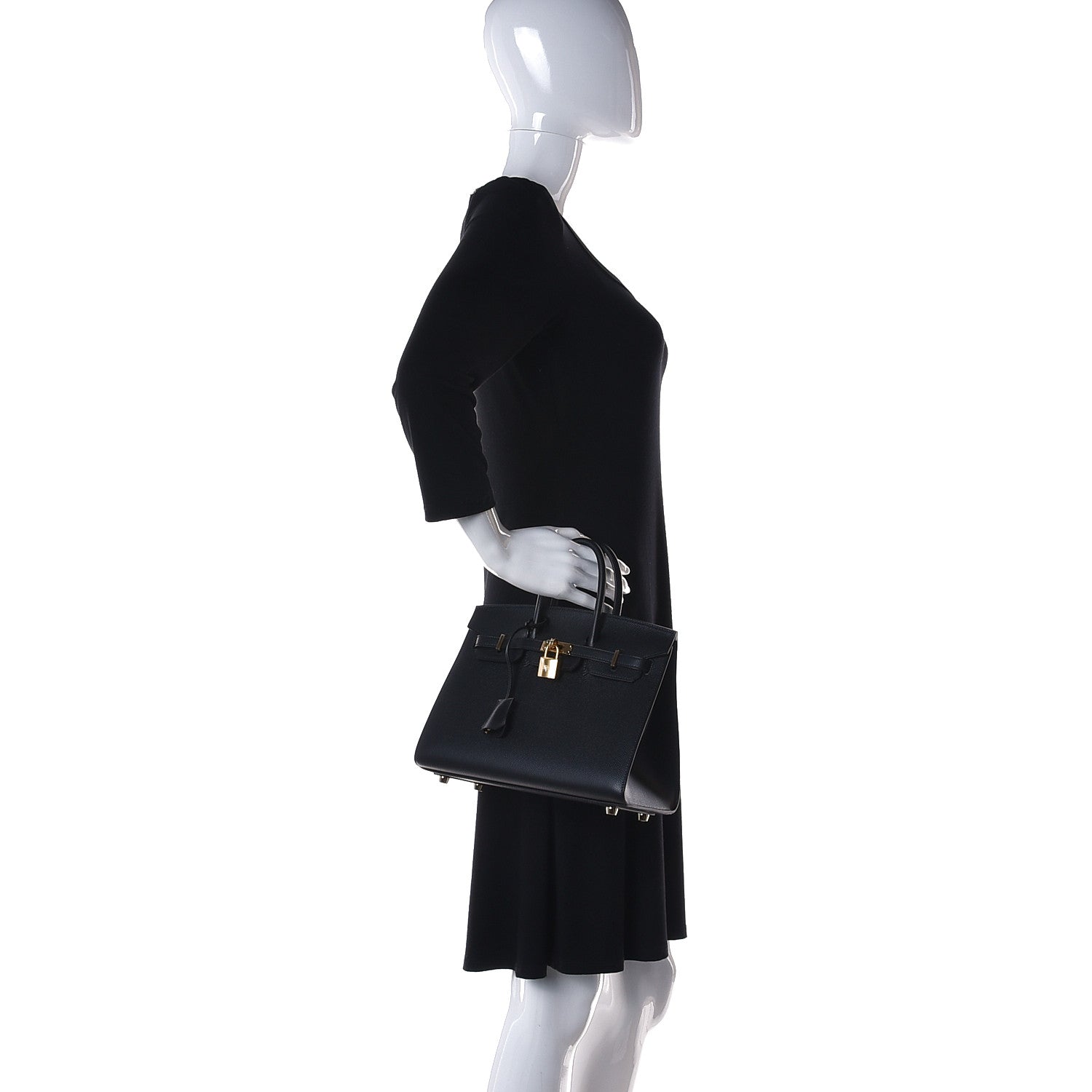 Hermes Epsom Birkin Sellier 25 Black 2 of 10