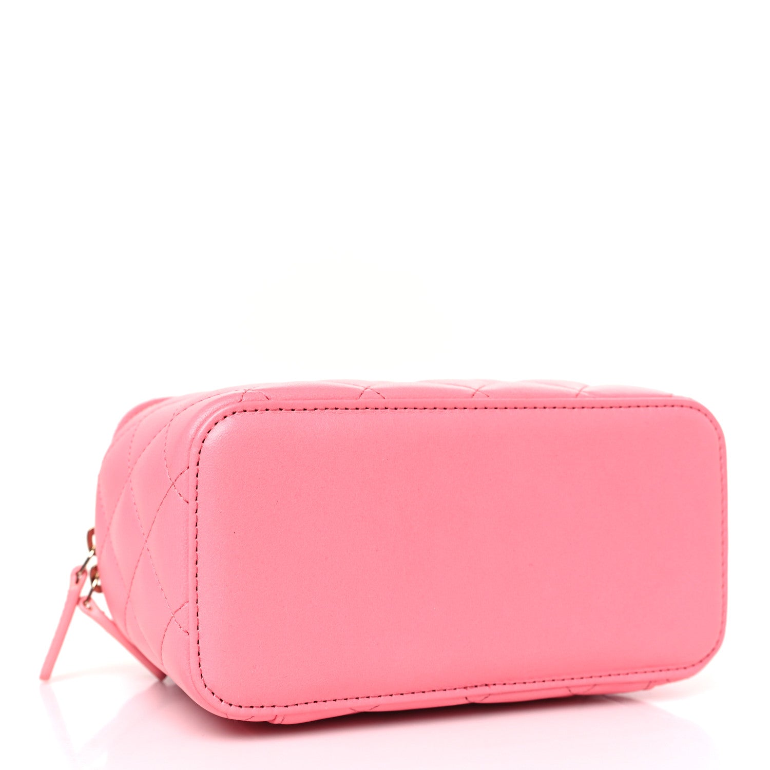 Chanel Lambskin Quilted Small Pearl Crush Vanity Case With Chain Pink 4 of 10