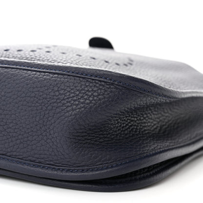 Hermes Taurillon Clemence Evelyne III PM Bleu Nuit 10 of 11
