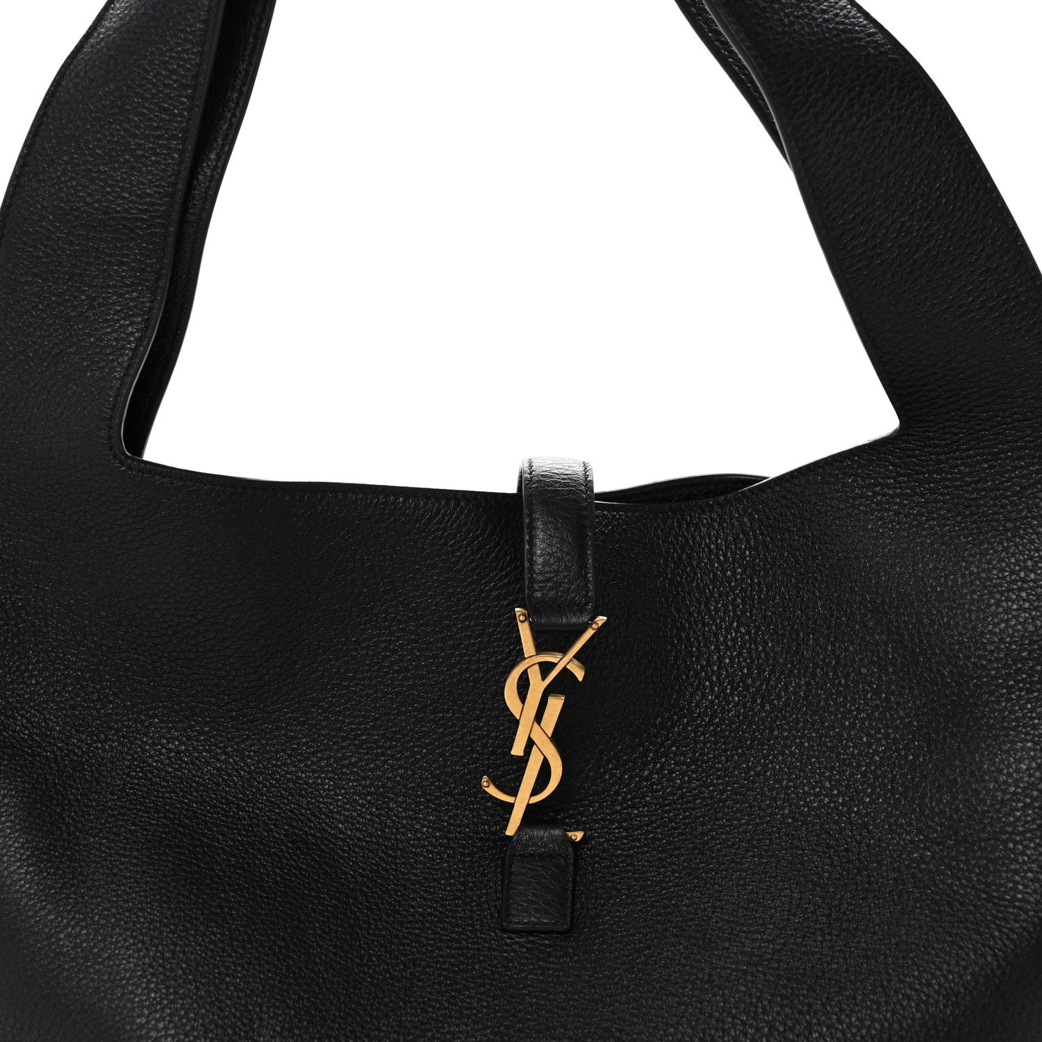 Saint Laurent Grained Deerskin Bea Tote Black 8 of 10