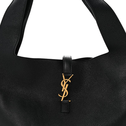 Saint Laurent Grained Deerskin Bea Tote Black 8 of 10