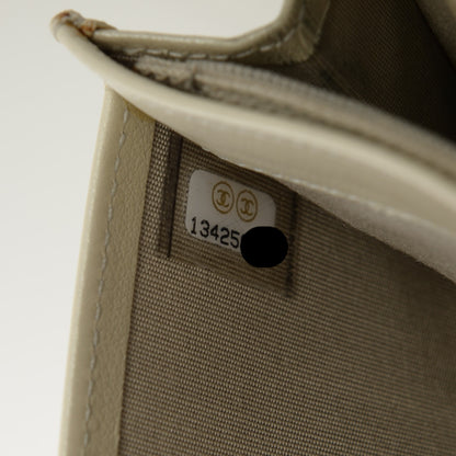 Chanel Caviar Sevruga Yen Wallet Pearl 7 of 8