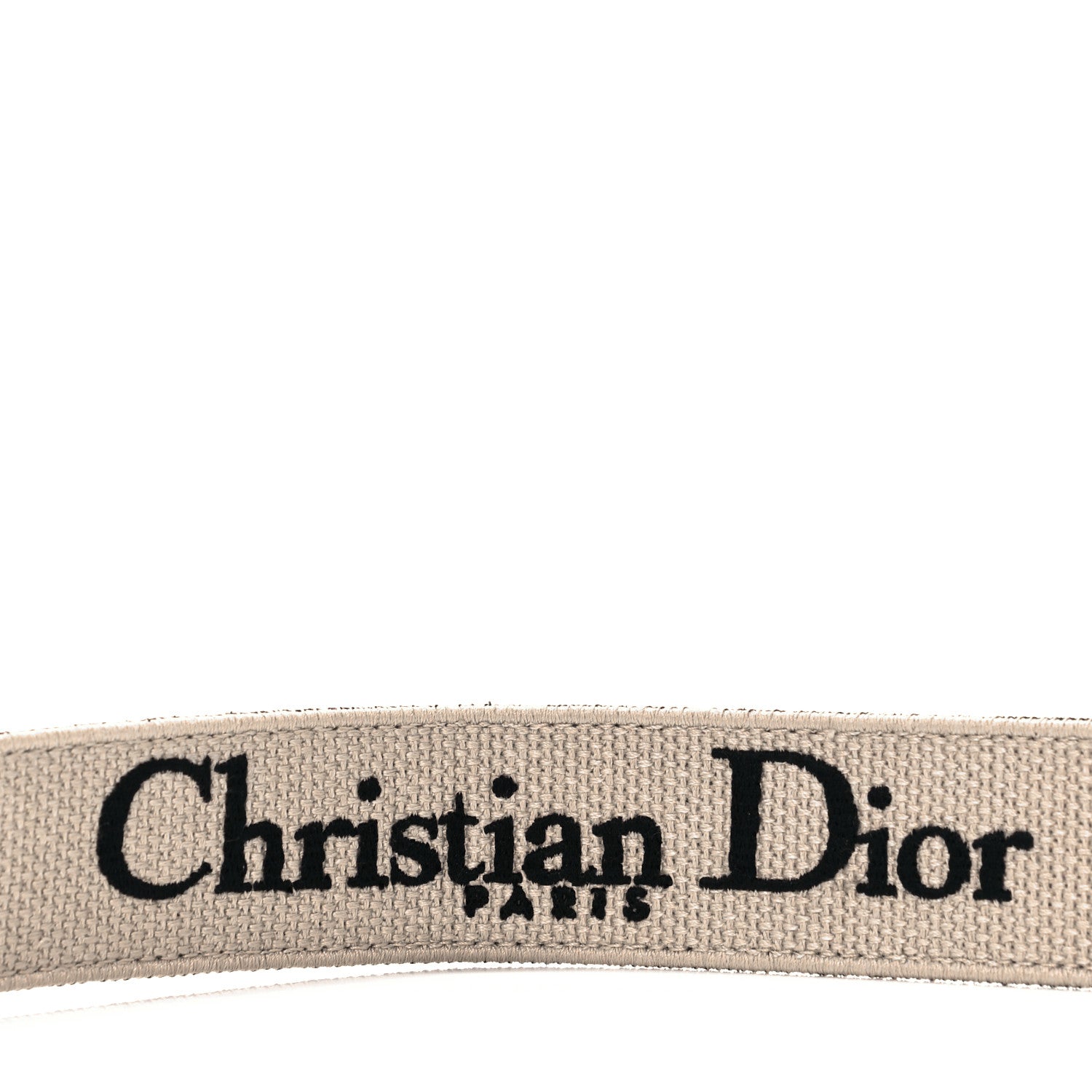 Christian Dior Canvas Embroidered Shoulder Strap Black 4 of 5