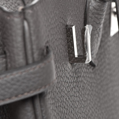 Hermes Togo Birkin 25 Etain 24 of 31