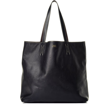Hermes Sikkim Double Sens 45 Reversible Tote Black Prune 1 of 15