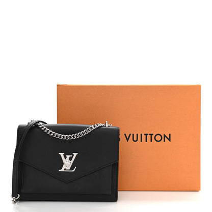 Louis Vuitton Soft Calfskin Mylockme Chain Bag BB Black 11 of 11