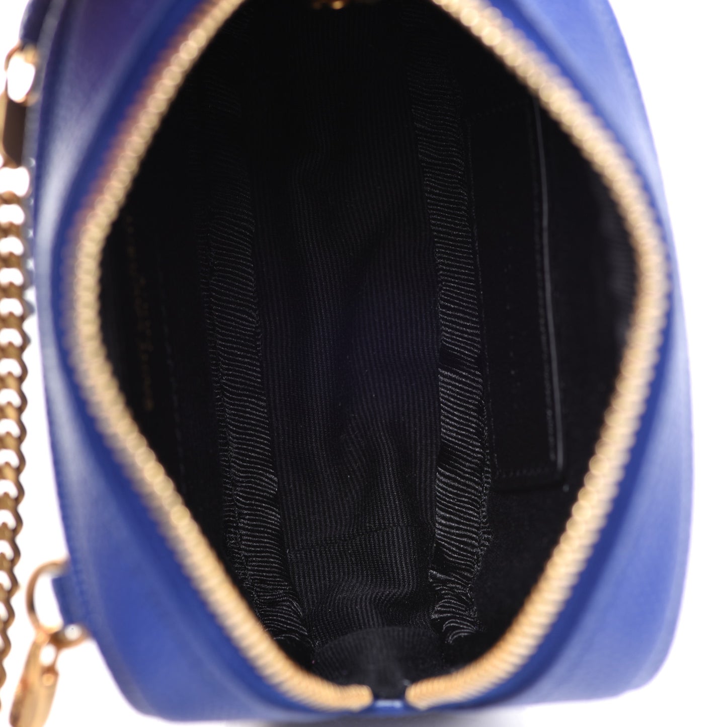 Grain De Poudre Matelasse Monogram Baby Lou Camera Bag Sapphire Blue