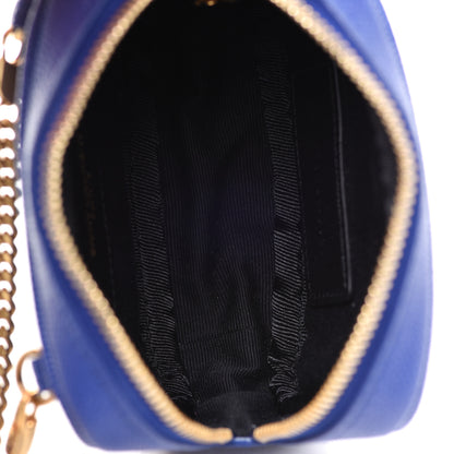 Saint Laurent Grain De Poudre Matelasse Monogram Baby Lou Camera Bag Sapphire Blue 5 of 10