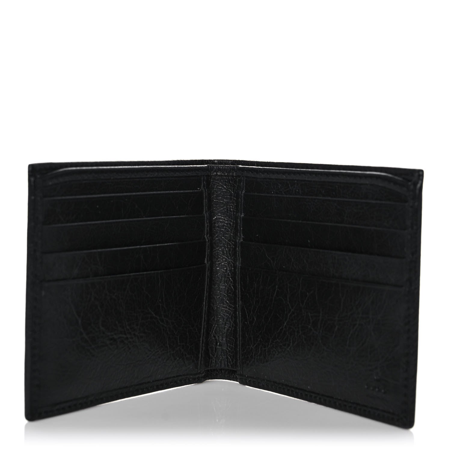 Gucci Fluffy Calfskin Morpheus Bi-Fold Wallet Black 5 of 8