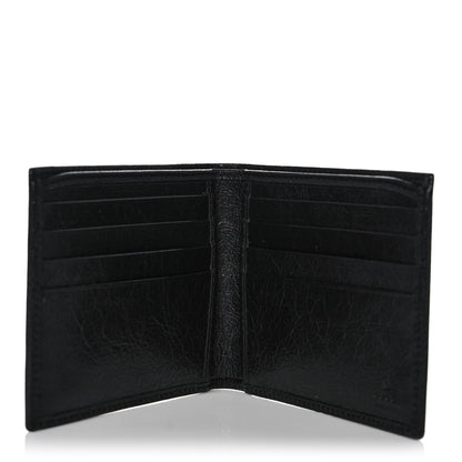 Gucci Fluffy Calfskin Morpheus Bi-Fold Wallet Black 5 of 8