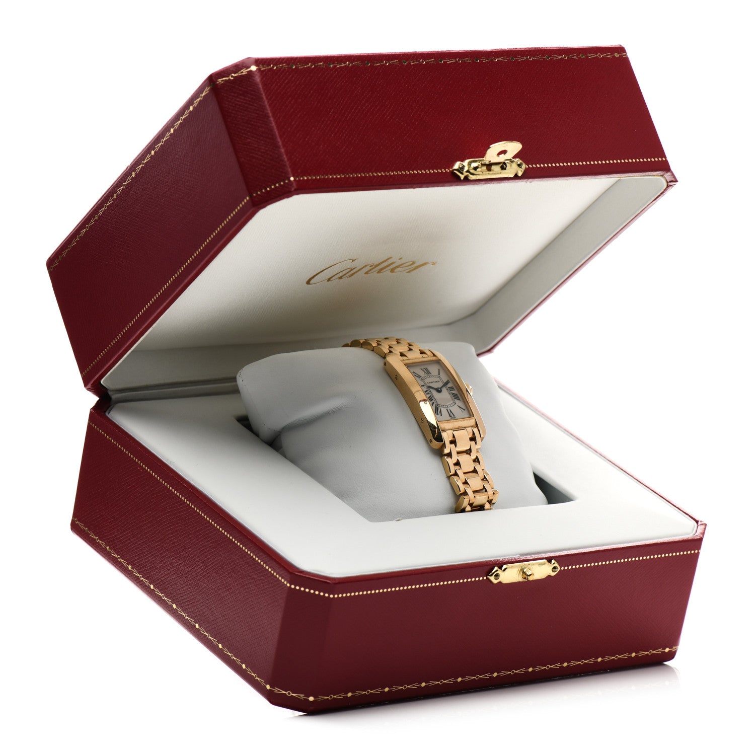 Cartier 18K Yellow Gold 19mm Tank Americaine Quartz Watch 7 of 7