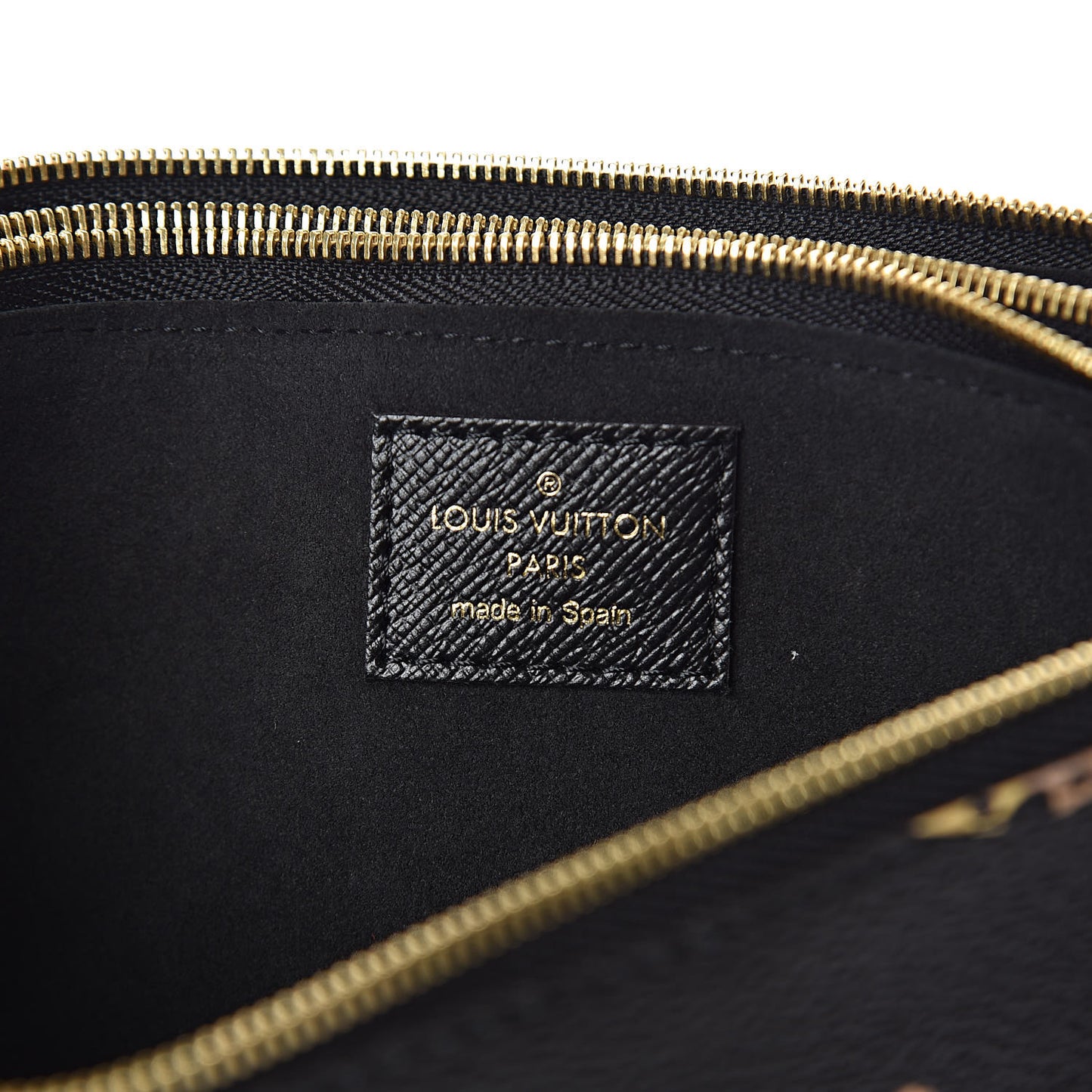 Monogram Giant Jungle Pochette Double Zip Black