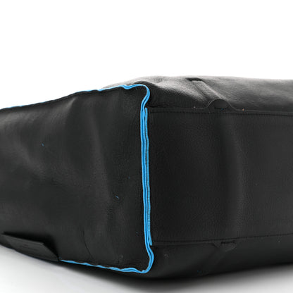 Balenciaga Veau Baltimore Double Sided Small Everyday Tote Bleu Turquoise Black 15 of 21