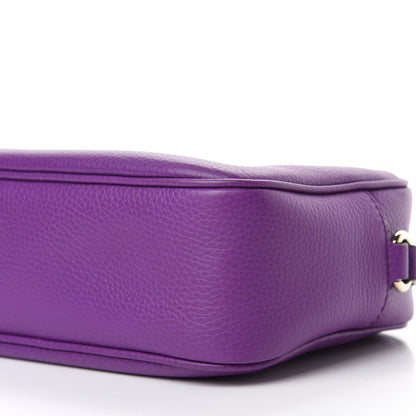 Gucci Pebbled Calfskin Small Soho Disco Bag Shine Purple 7 of 10