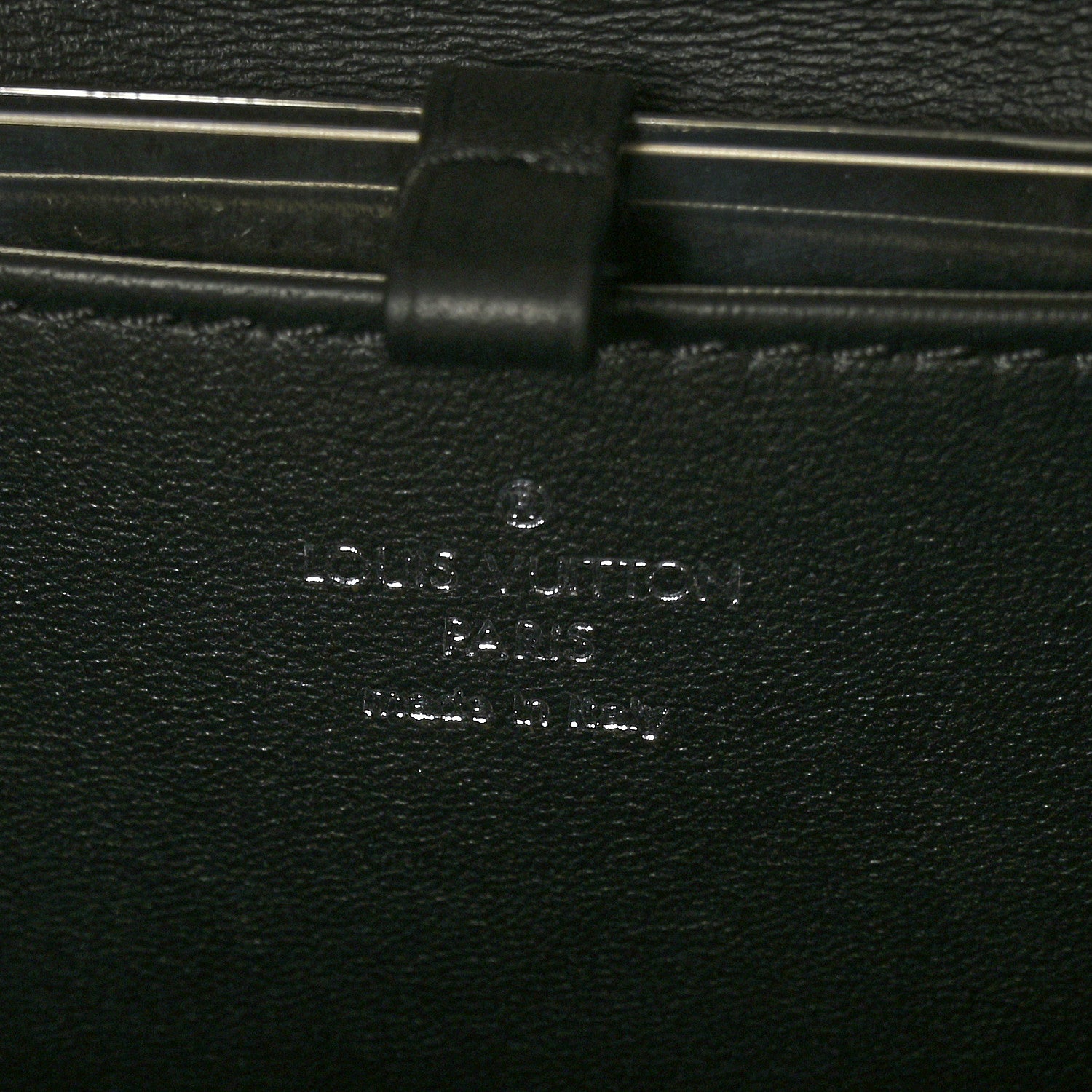 Louis Vuitton Lambskin Malletage GO-14 MM Black 6 of 6