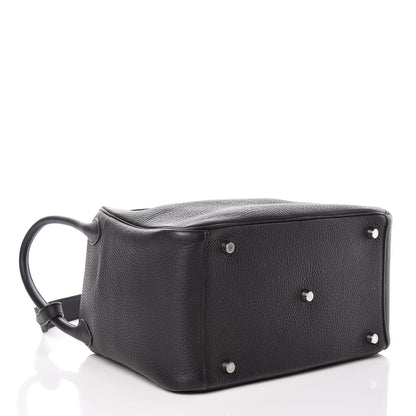Hermes Taurillon Clemence Lindy 30 Black 4 of 16