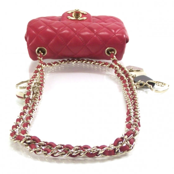 Chanel Lambskin Quilted Mini Heart Valentine Charms Bag 4 of 11
