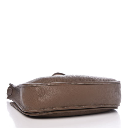 Hermes Taurillon Clemence Evelyne III PM Etoupe 4 of 12