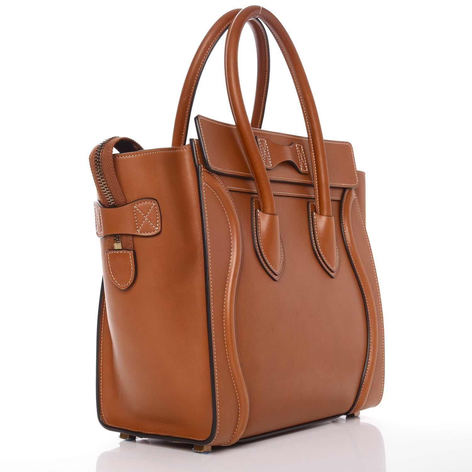 Celine Natural Calfskin Micro Luggage Tan 4 of 8