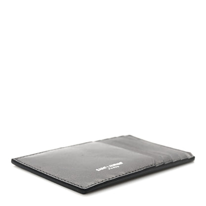 Saint Laurent Calfskin 5 Fragments Zip Pouch Card Holder Black 4 of 6