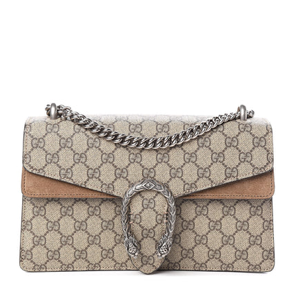 Gucci GG Supreme Monogram Small Dionysus Shoulder Bag Taupe 1 of 11