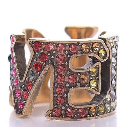 Gucci Metal Crystal Loved Ring 6 Multicolor 3 of 5