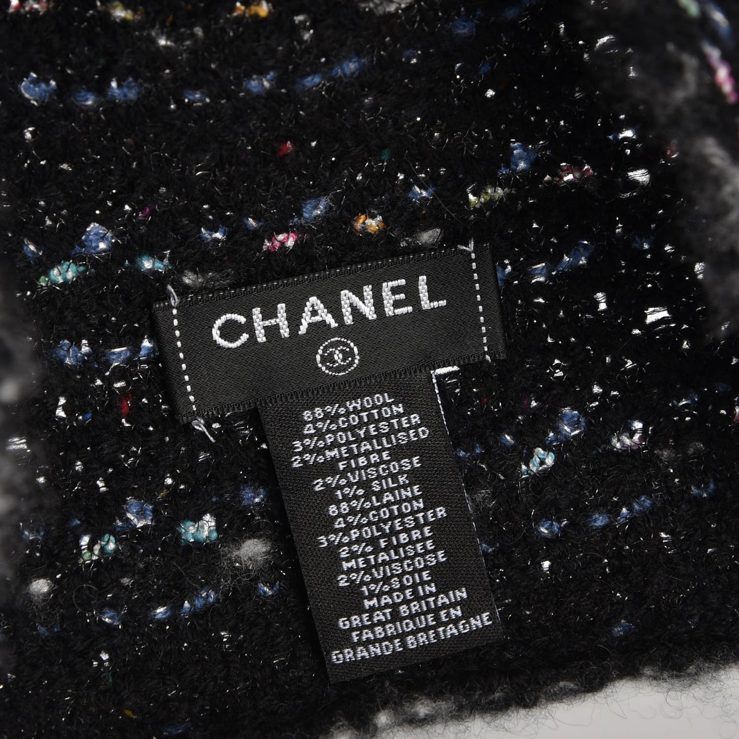 Wool Beanie Hat Black