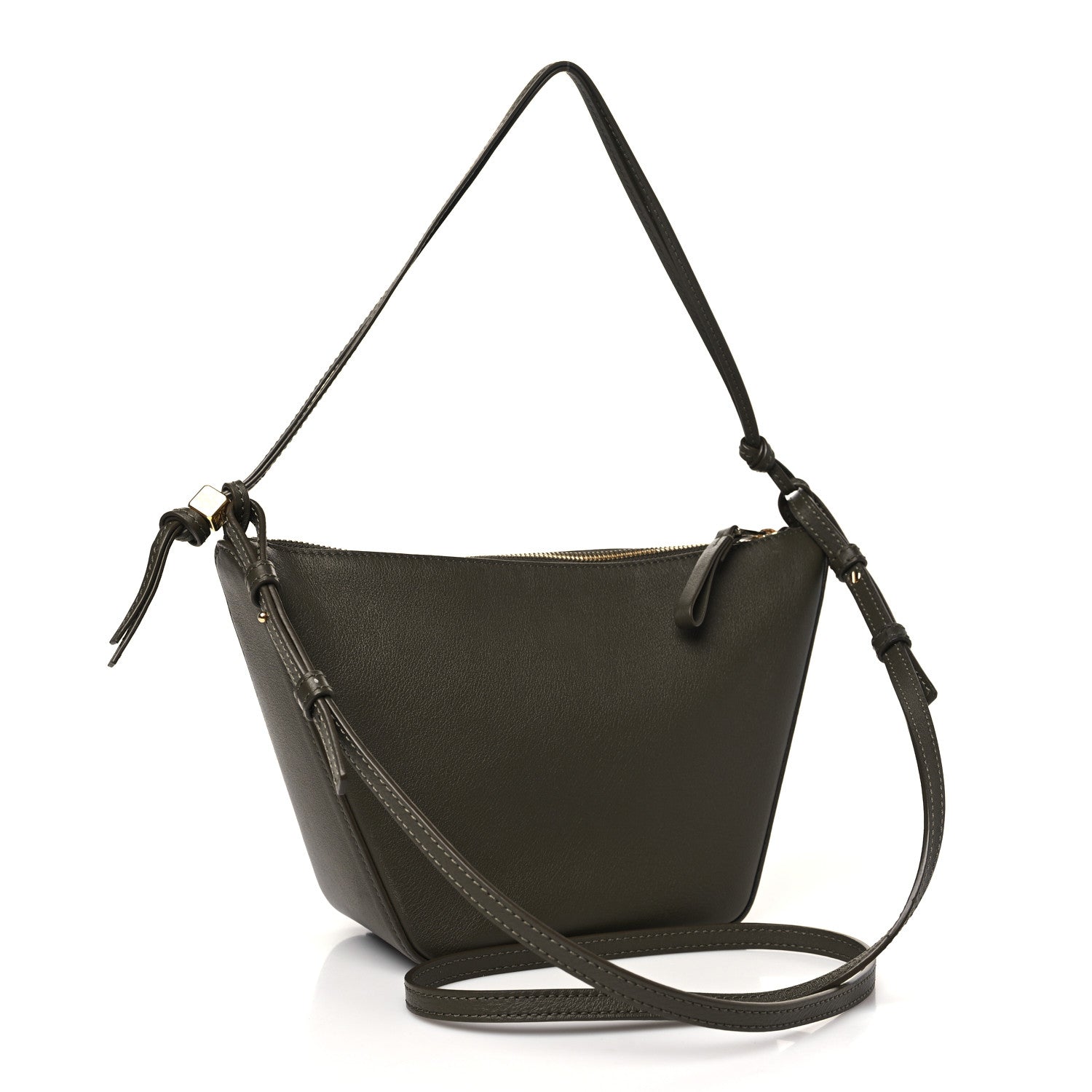 Loewe Calfskin Mini Hammock Hobo Vintage Khaki 3 of 10