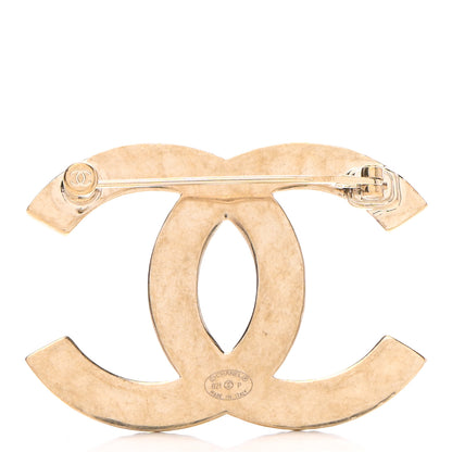 Chanel Metal CC Diamond Quilted Brooch Light Gold 3 of 5
