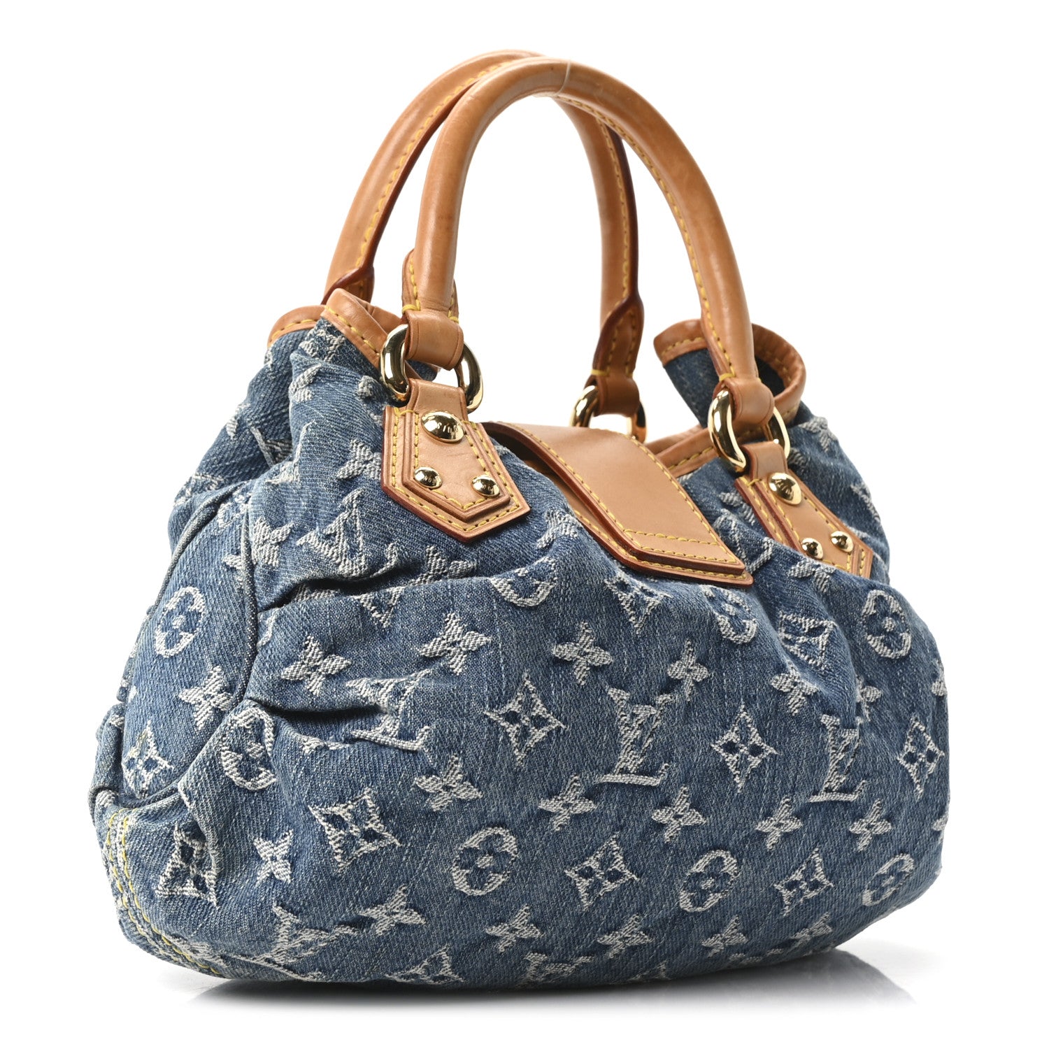 Louis Vuitton Monogram Denim Pleaty Blue 3 of 9