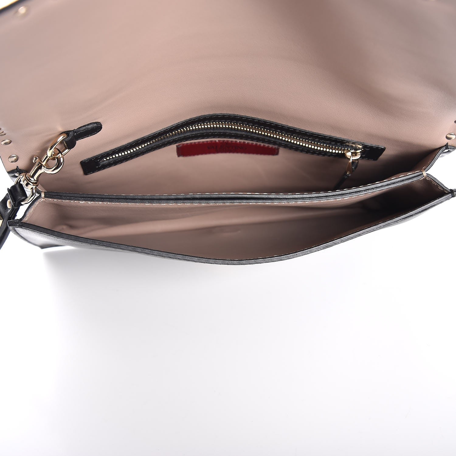 Valentino Garavani Nappa Rockstud Wristlet Clutch Black 5 of 7