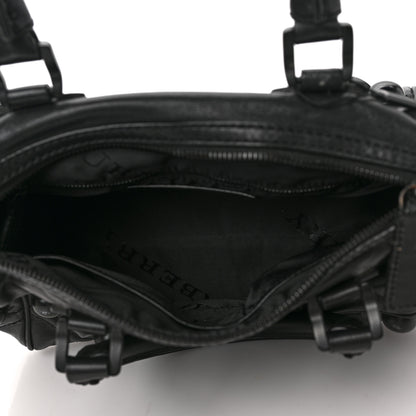 Burberry Calfskin Mega Stud Chester Bowling Bag Black 5 of 8