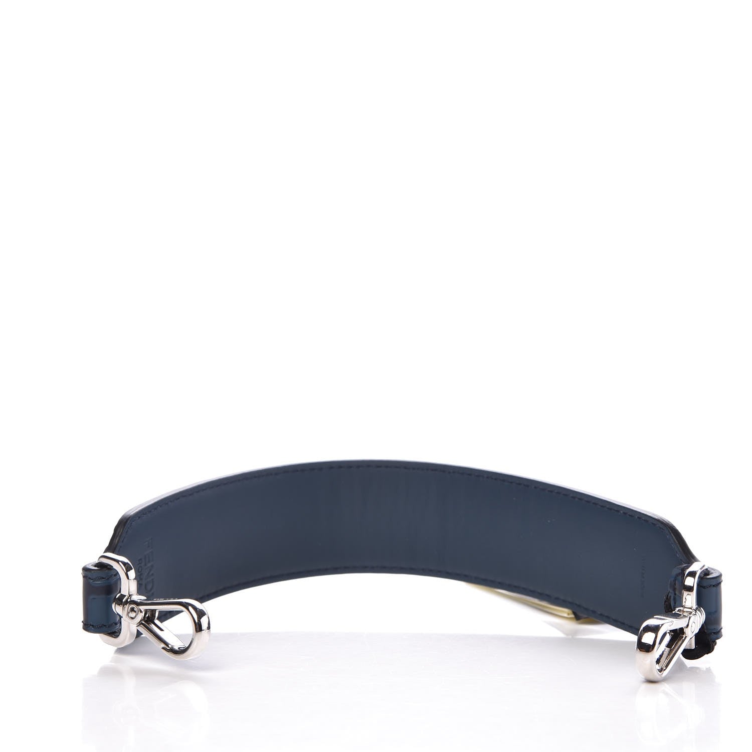 Fendi Calfskin FF Embossed Mini Strap You Blue 2 of 4