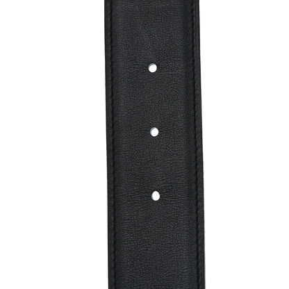 Hermes Togo 38mm Constance H Belt 90 36 Black Bleu Electrique 4 of 5