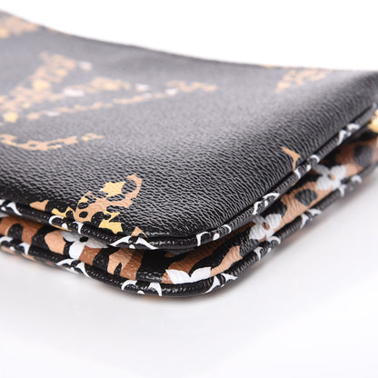 Louis Vuitton Monogram Giant Jungle Pochette Double Zip Black 9 of 10