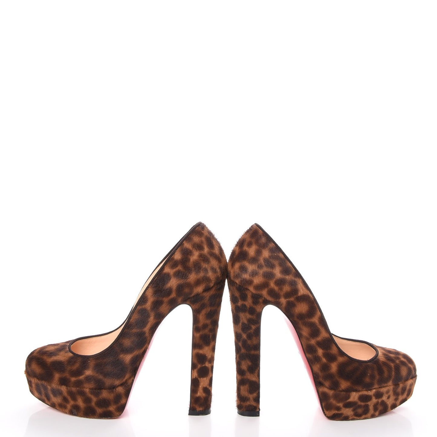 Calf Hair Leopard Print Mini Chad Bibi 140 Pumps 35.5