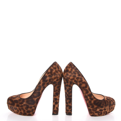Christian Louboutin Calf Hair Leopard Print Mini Chad Bibi 140 Pumps 35.5 6 of 14