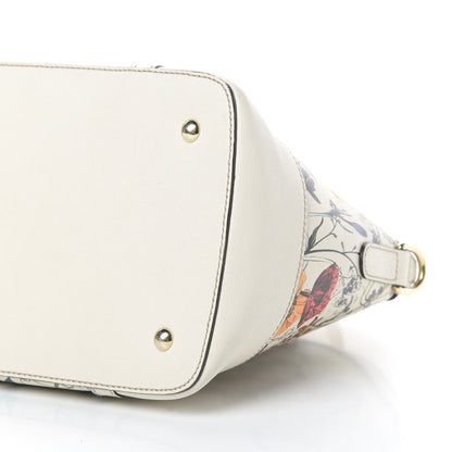 Gucci Canvas Flora Infinity Medium Nice Top Handle Dome Bag White 10 of 14