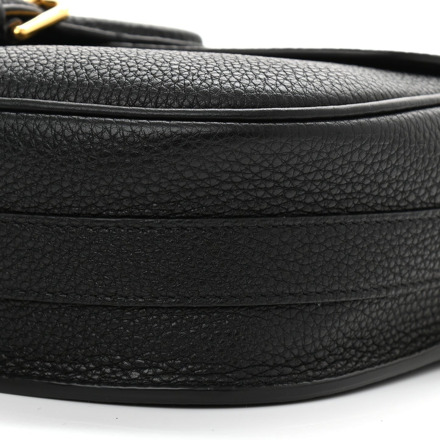 Grained Calfskin Medium Bobby Flap Black