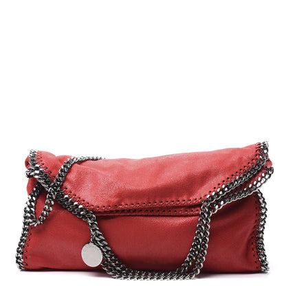 Stella McCartney Shaggy Deer Falabella Fold Over Tote Red 1 of 9