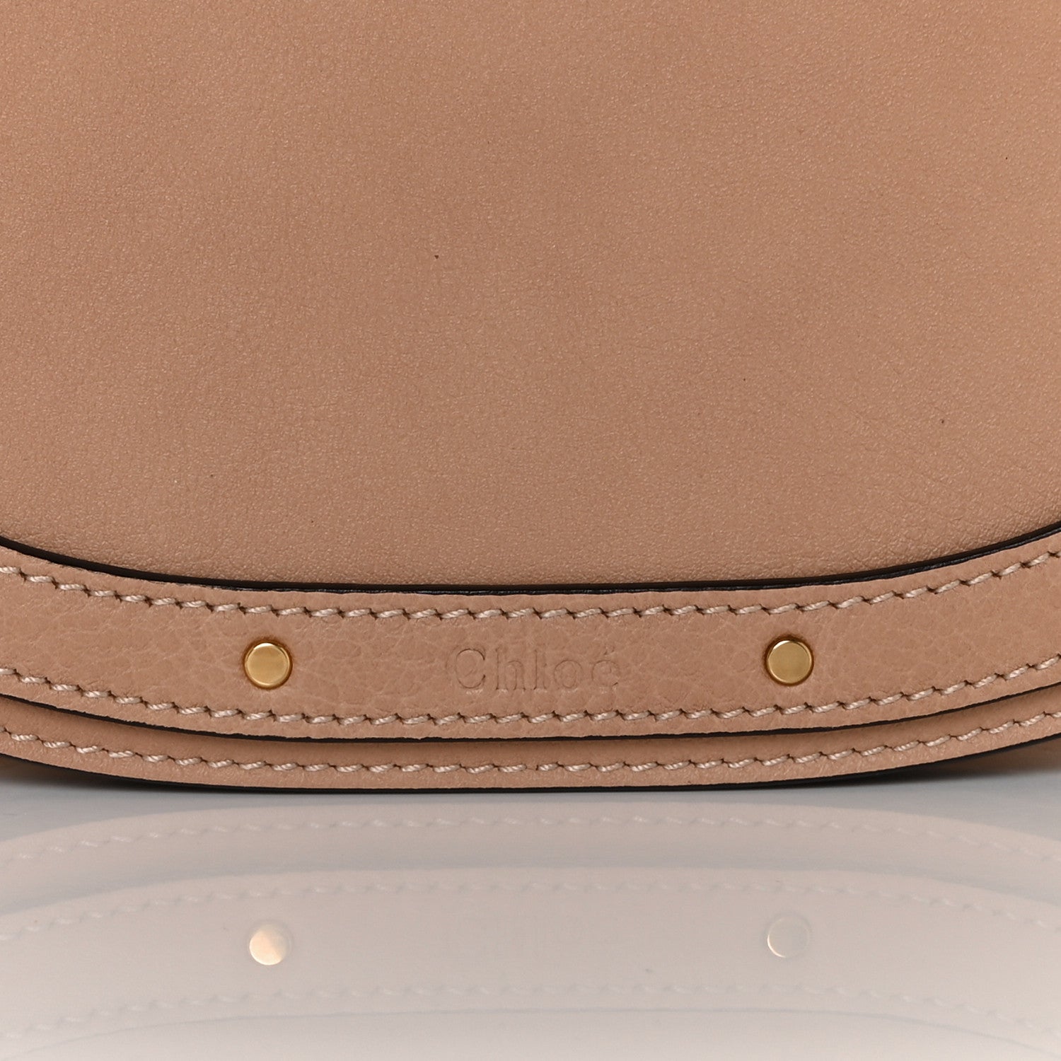 Chloe Calfskin Suede Medium Nile Bracelet Bag Biscotti 8 of 10