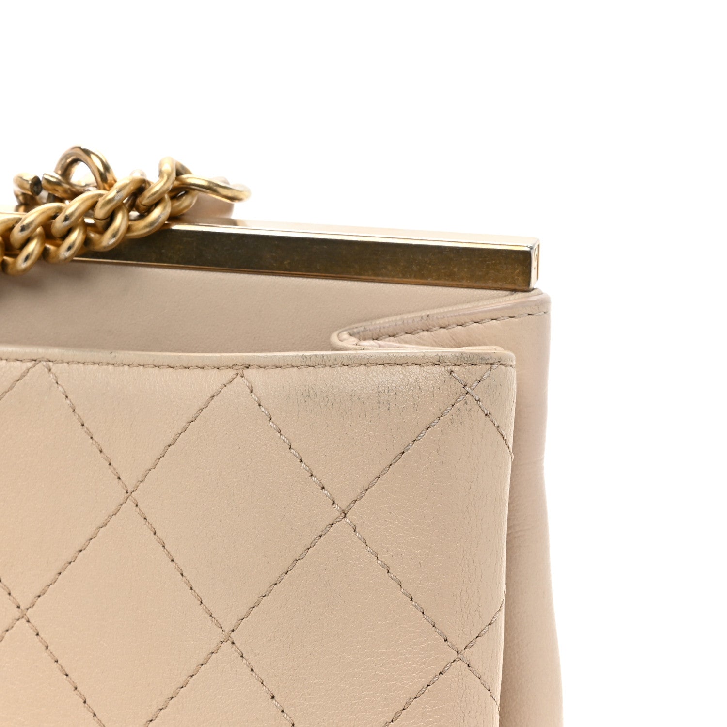 Chanel Lambskin Stitched Large Coco Luxe Tote White 16 of 17