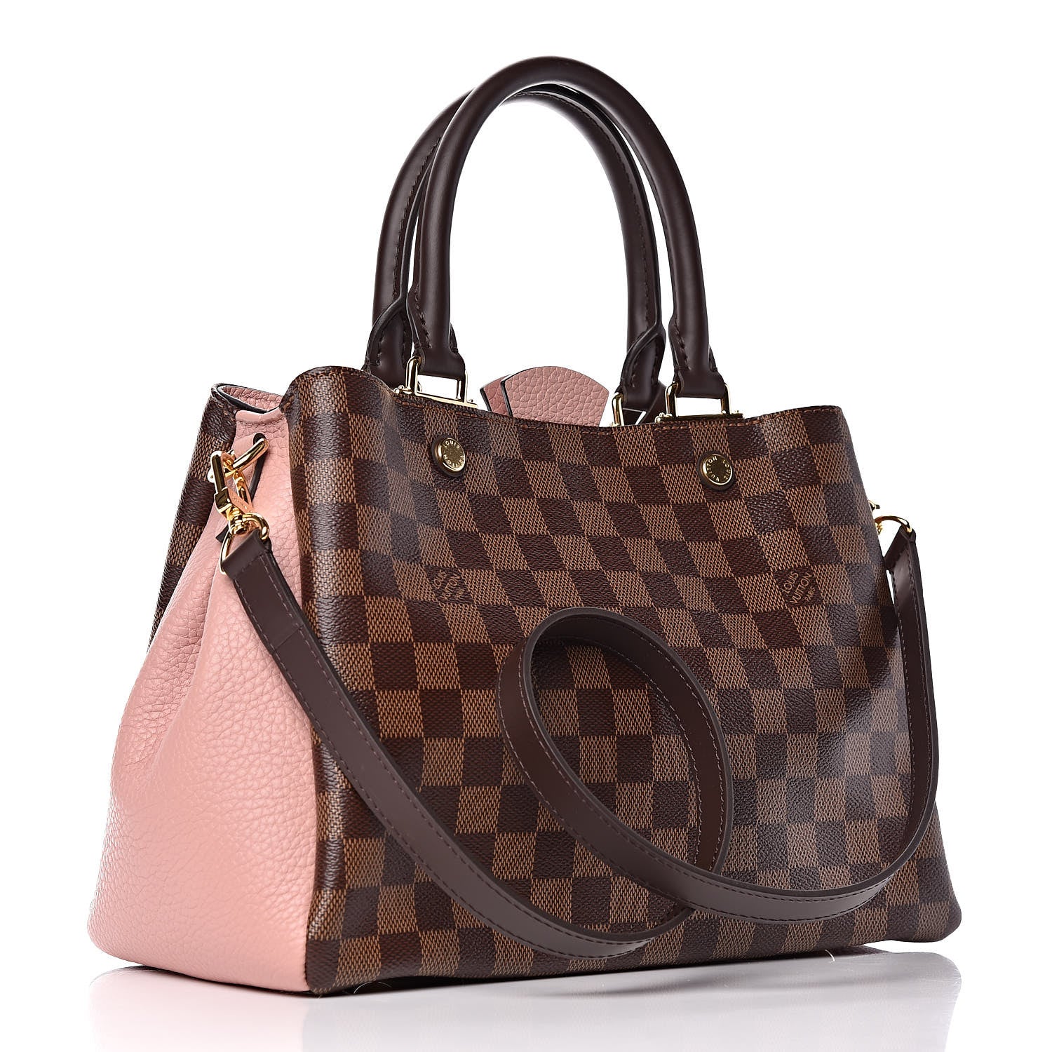 Louis Vuitton Damier Ebene Cuir Taurillon Brittany Magnolia 3 of 14