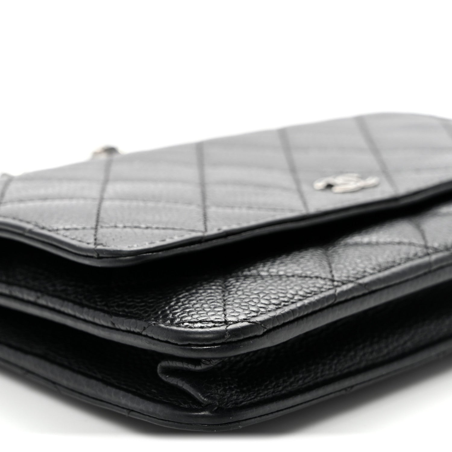 Chanel Caviar Quilted Wallet On Chain WOC Black 10 of 13